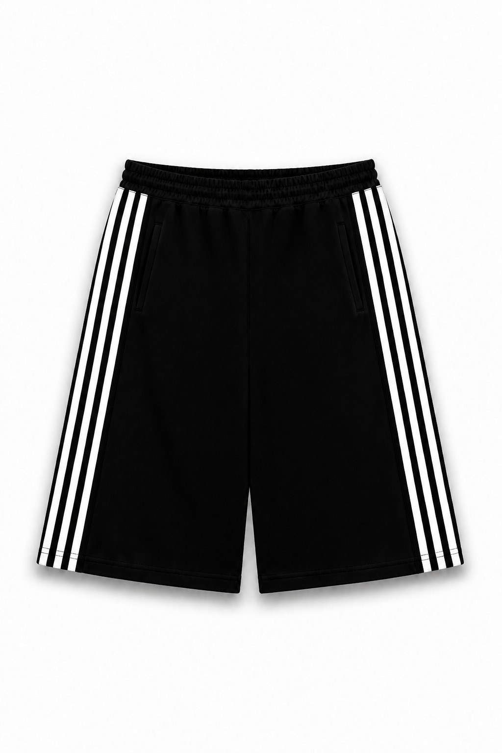Short negro Wess con franjas blancas laterales